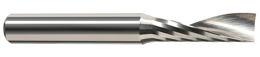 Picture of Harvey Tool 51478 5/64 Dia x 15/64 LOC H.PLAS, 1 FL End Mill Standard Flute Standard Helix Carbide Uncoated Single End Square Sharp